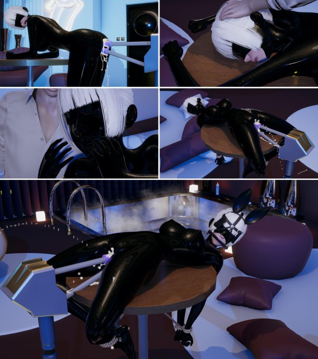 乳胶迷案15  乳胶 玩弄 调教  束缚 紧身衣 堵嘴 人形 全头面罩 人形 拘束 BDSM 中文剧情向预览图