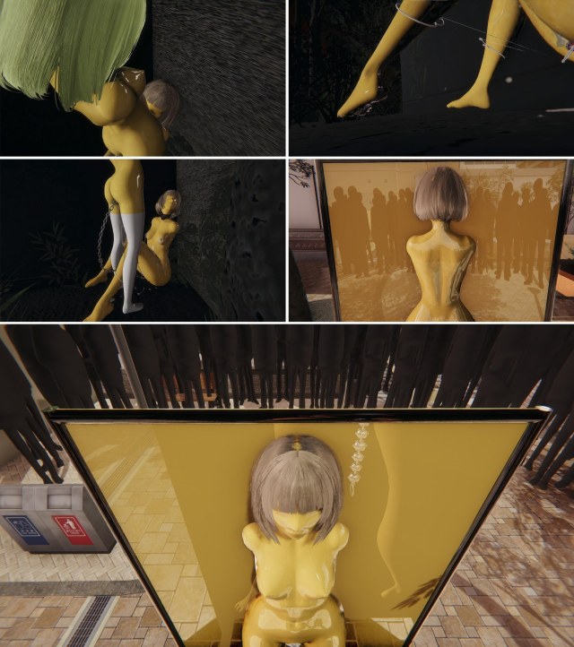 胶衣与雨衣6 真空床 乳胶衣 玩弄 紧身衣 堵嘴 人形 蒙面 BDSM 拘束 失禁 暴露 中文剧情向预览图