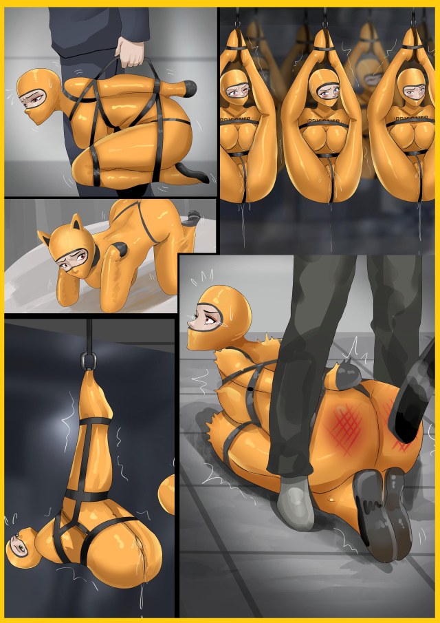 《超经典乳胶囚犯02 》超精彩新系列 严密的乳胶囚服 超多不同款式的拘束方式 超有设计感的拘束造型预览图