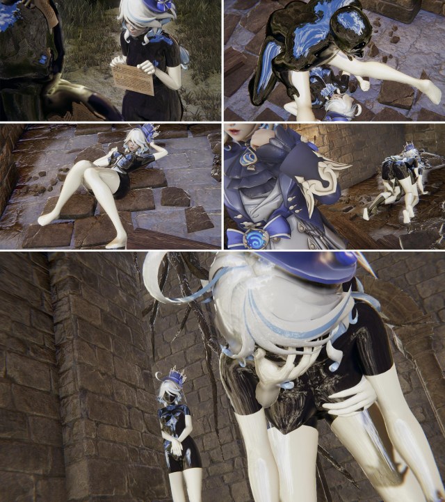 Out of this world gift Latex RBQ sex dolls Tights Mask Controls Full package Original God Sex turn Leather Chinese draPreview