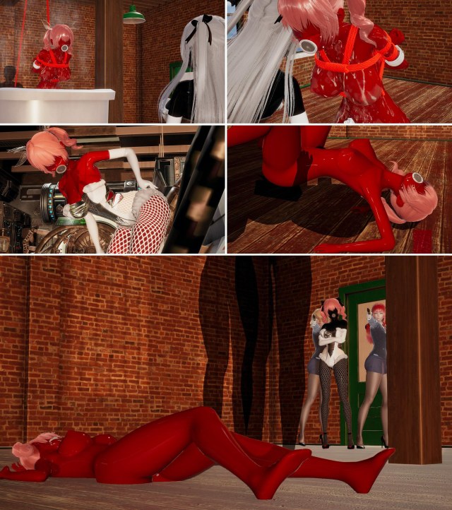 乳胶迷案9 乳胶 玩弄 调教 面具 束缚 紧身衣 堵嘴 人形 全头面罩 游戏 人形 拘束 BDSM 中文剧情向预览图