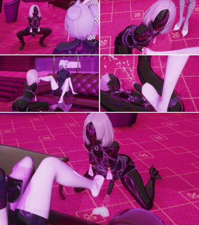 Prisoner's Revenge 5-6 Gelcoat Playing with Tights Gagging Humanoid Masked BDSM Binding Conditioning Sex PuppetsPreview