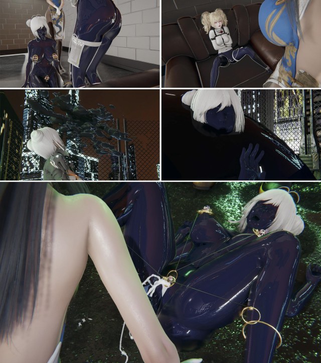 The Alien Capture Program Latex clothing Sex Puppets Tight Fit Control Full Coverage Masked Control Bound ClothingPreview