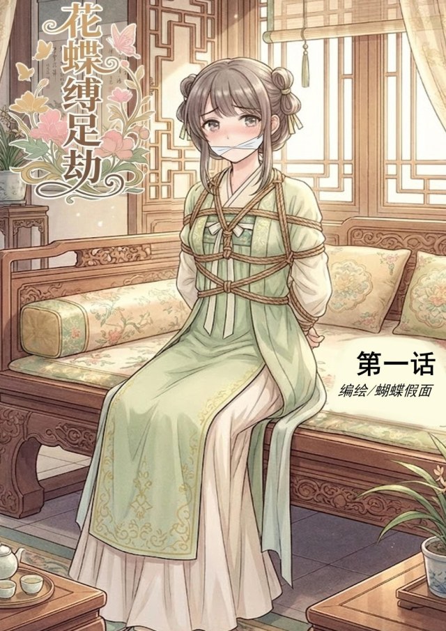 Flower Butterfly Foot Robbery #1: Flower thief kidnaps little maid and binds and gags and scratches her feet and tortuPreview