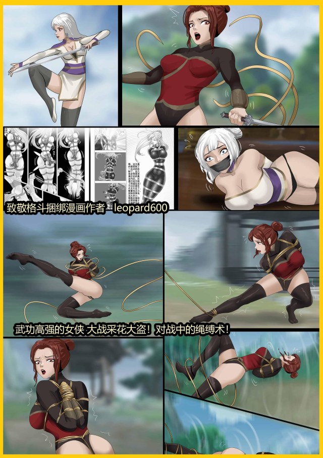 "The Sisters of the Bound Shadow 01" is a tribute to the master of martial arts comics, leopard600, the Sisters of thePreview