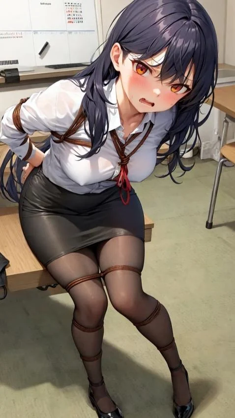 诱绑陷害极道女教师小说封面