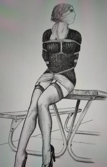 酒店内性感、暴露女教师绝望的自缚封面